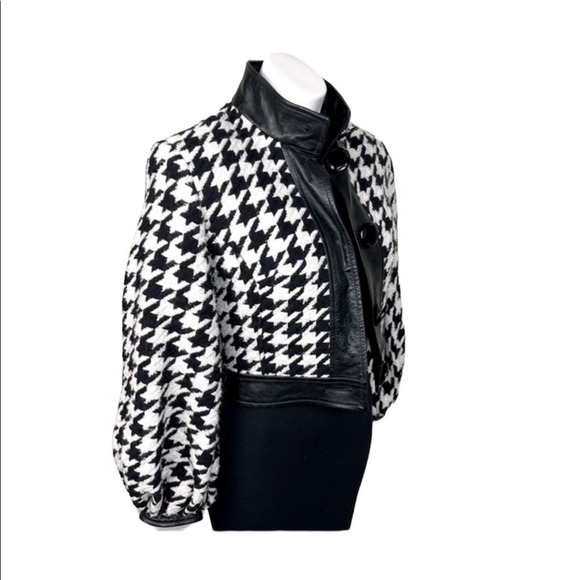 Dolce & Gabbana Houndstooth Cropped Jacket - Picture 1 of 12